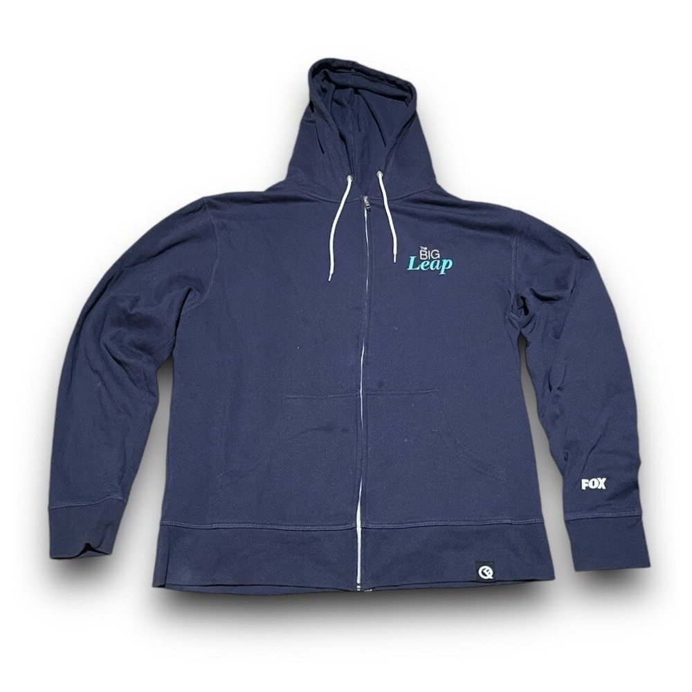The Big Leap FOX Show Zip Up Hoodie Size Large